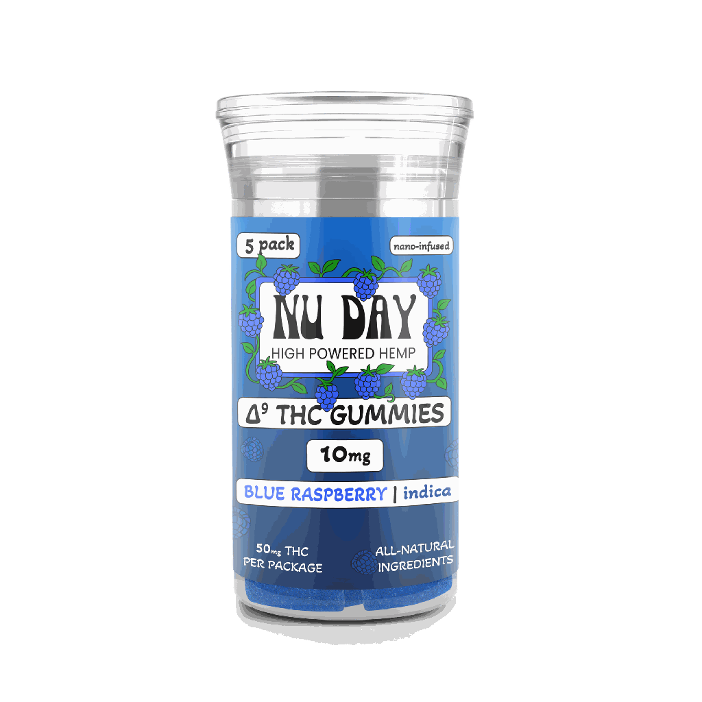 10MG Delta 9 Gummies (5 Count) - Blue Raspberry