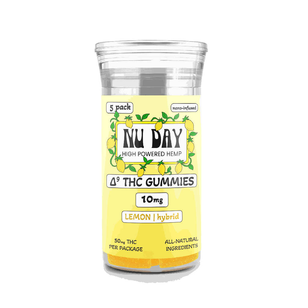 10MG Delta 9 Gummies (5 Count) - Lemon