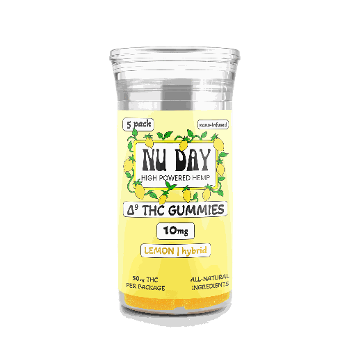 10MG Delta 9 Gummies (5 Count) - Lemon